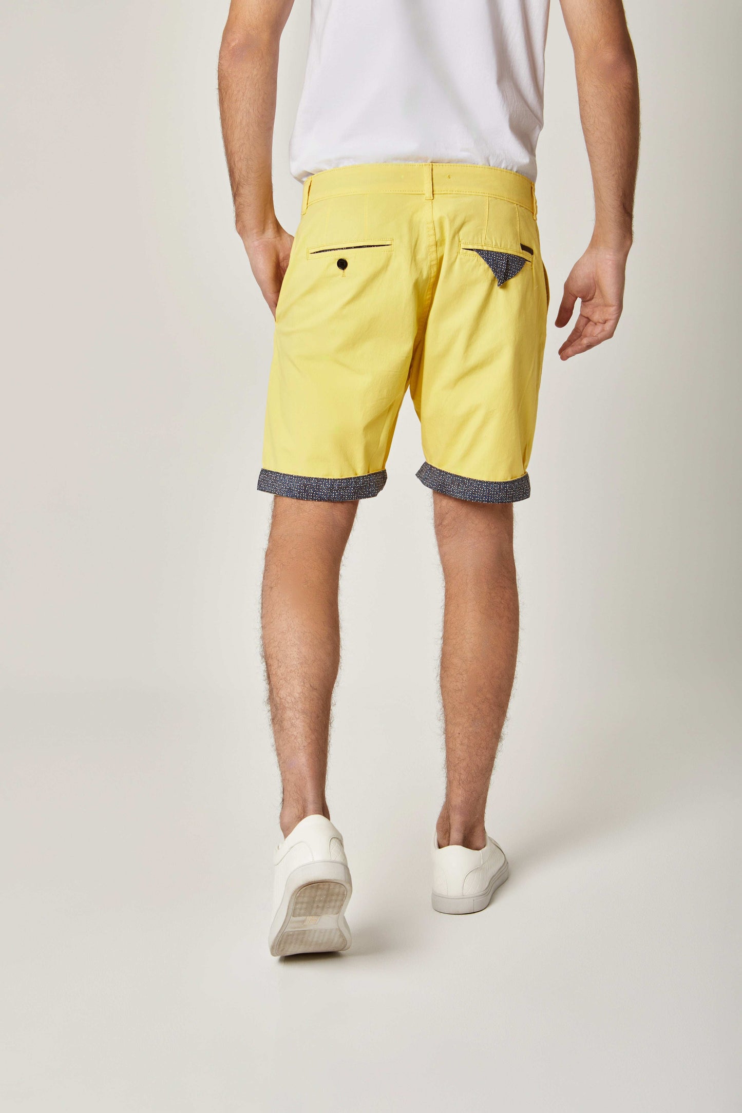 Men Regular Fit Shorts - Yellow