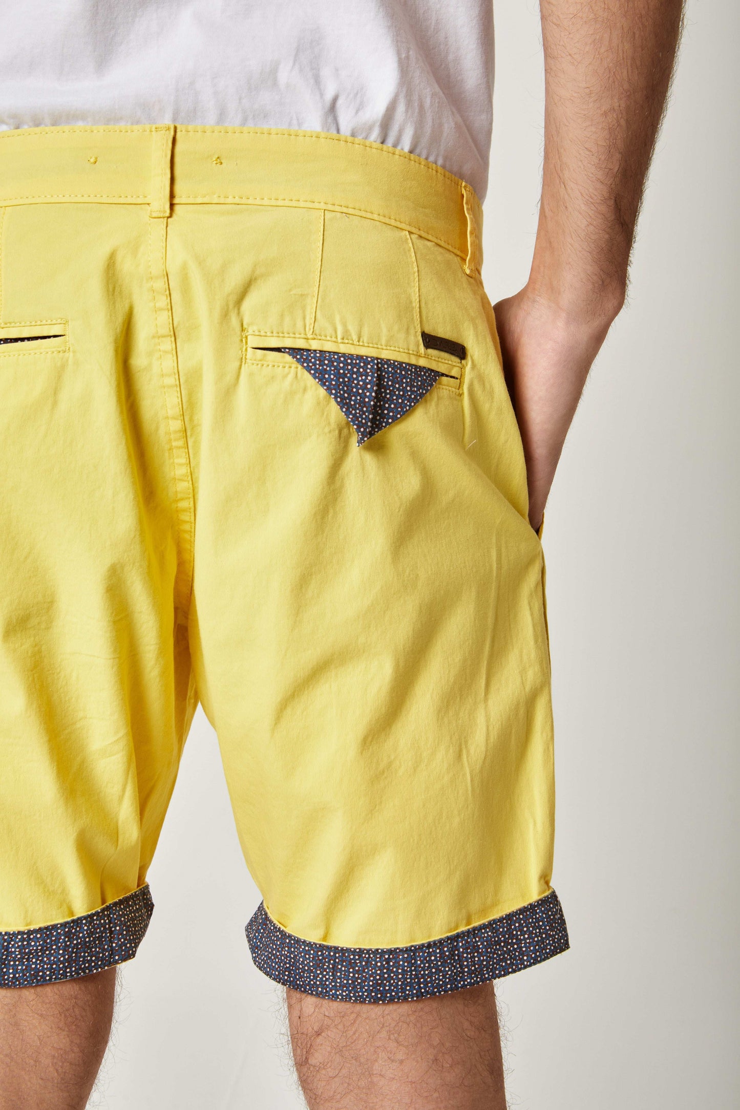 Men Regular Fit Shorts - Yellow