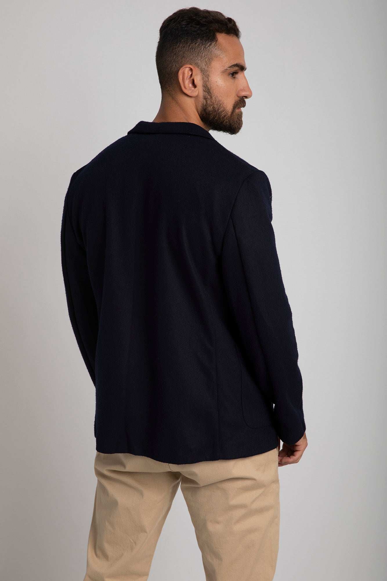 Men Regular Fit Blazer - Navy