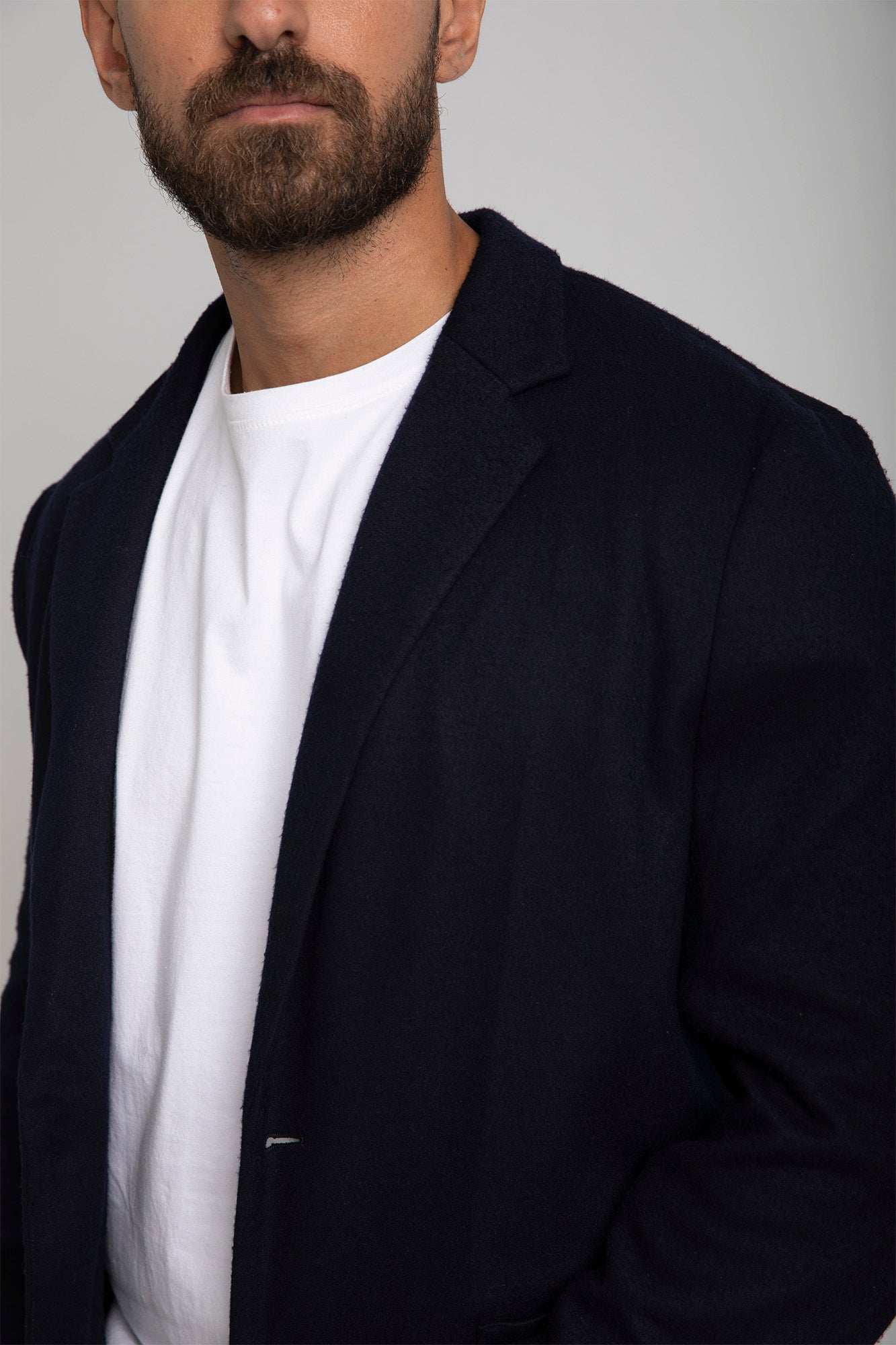 Men Regular Fit Blazer - Navy