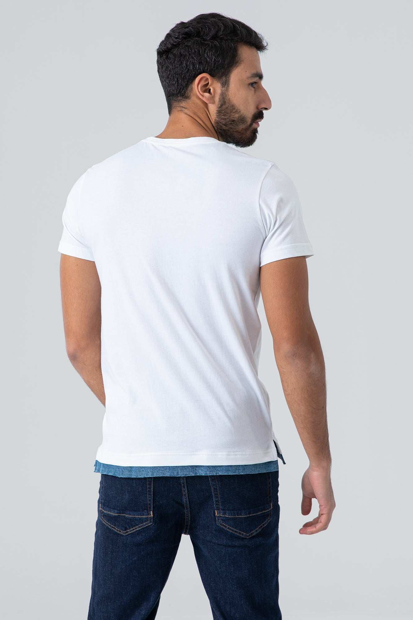 Men Regular Fit T-shirt - White