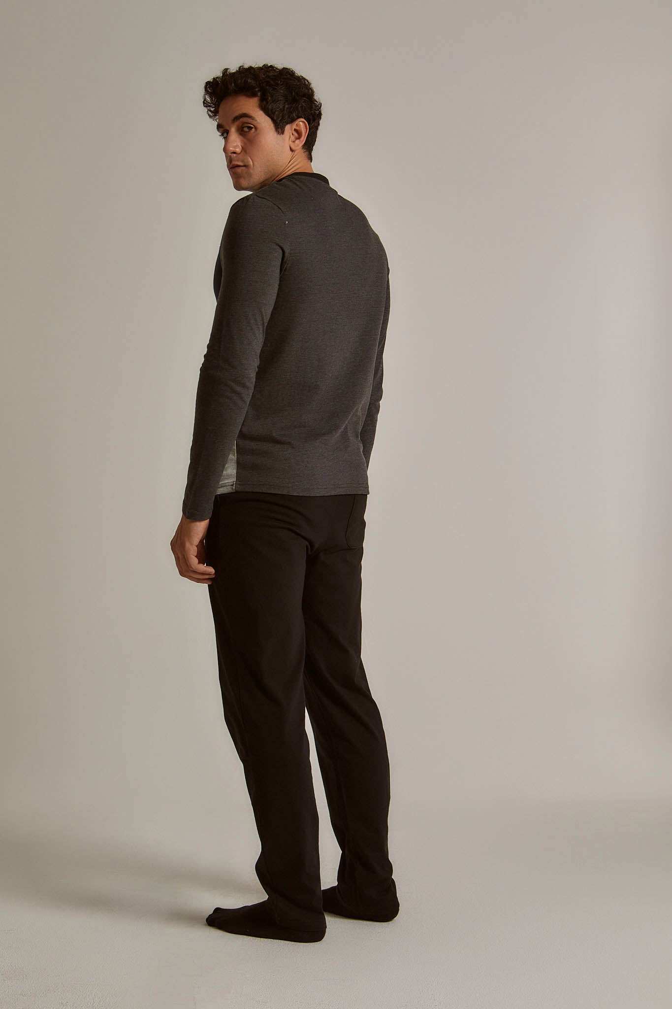 Men Regular Fit Pyjama - Black