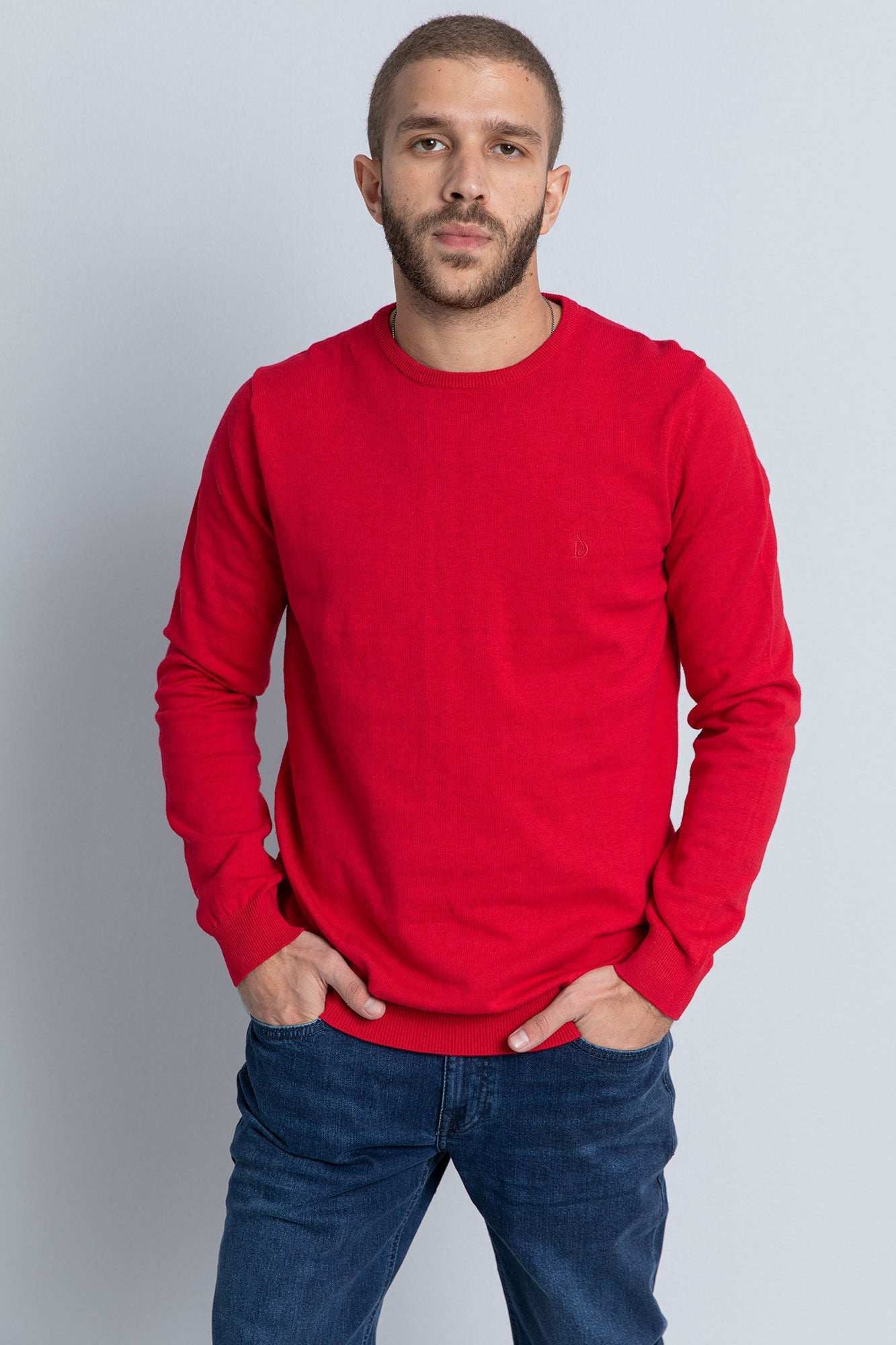 Men Regular Fit Pullover - Red