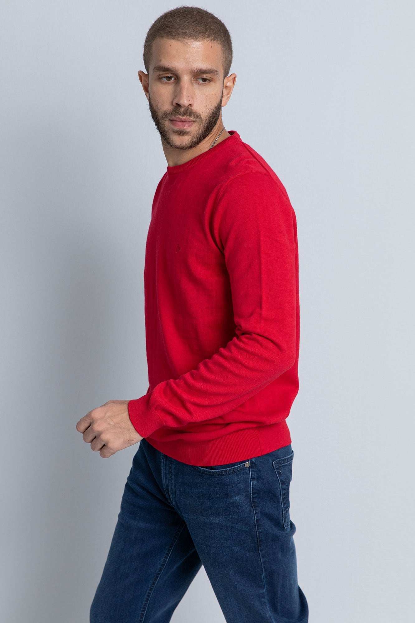 Men Regular Fit Pullover - Red