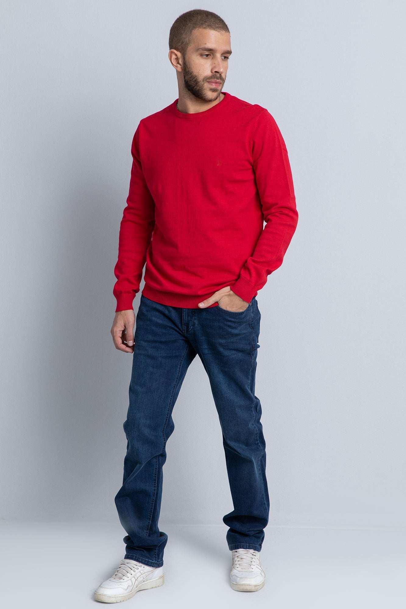 Men Regular Fit Pullover - Red