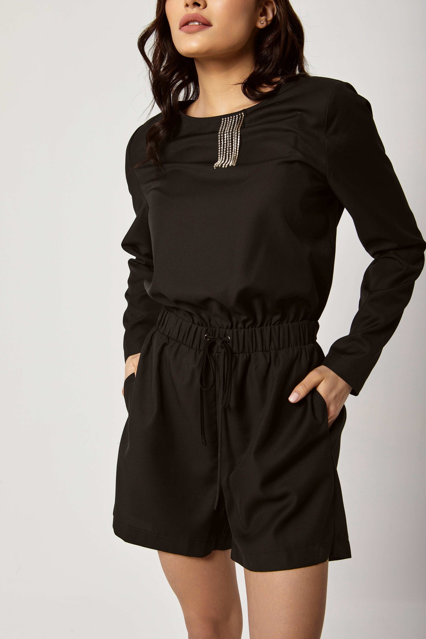 Women Regular Fit Jumpsuit - Black