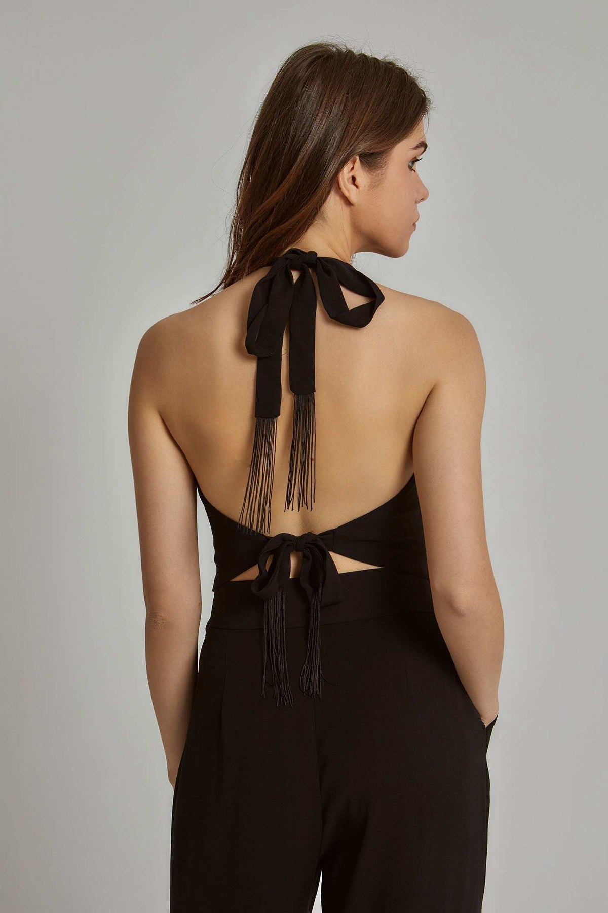 Women Regular Fit Vest - Black