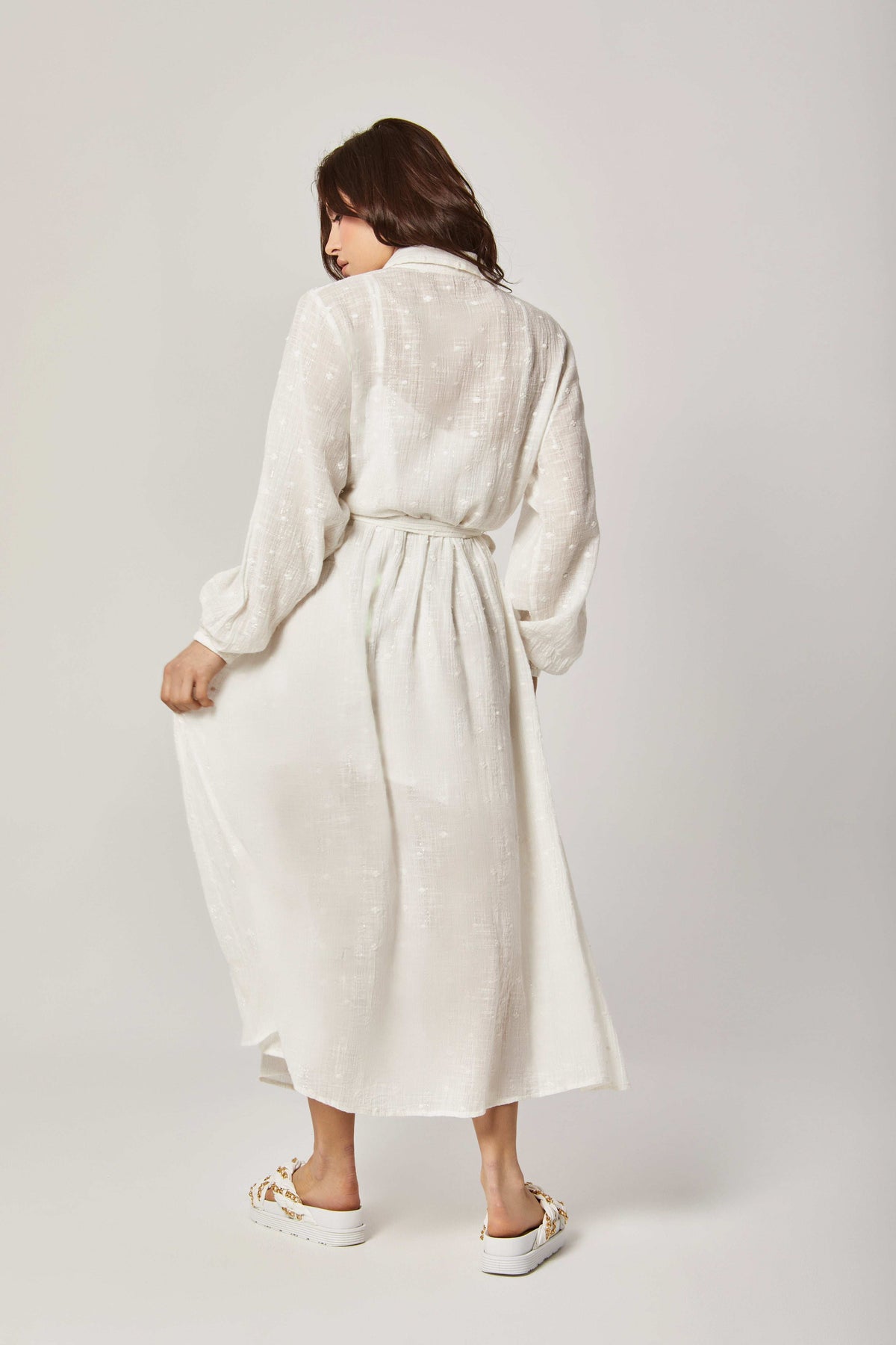 Women Regular Fit Dress - Beige