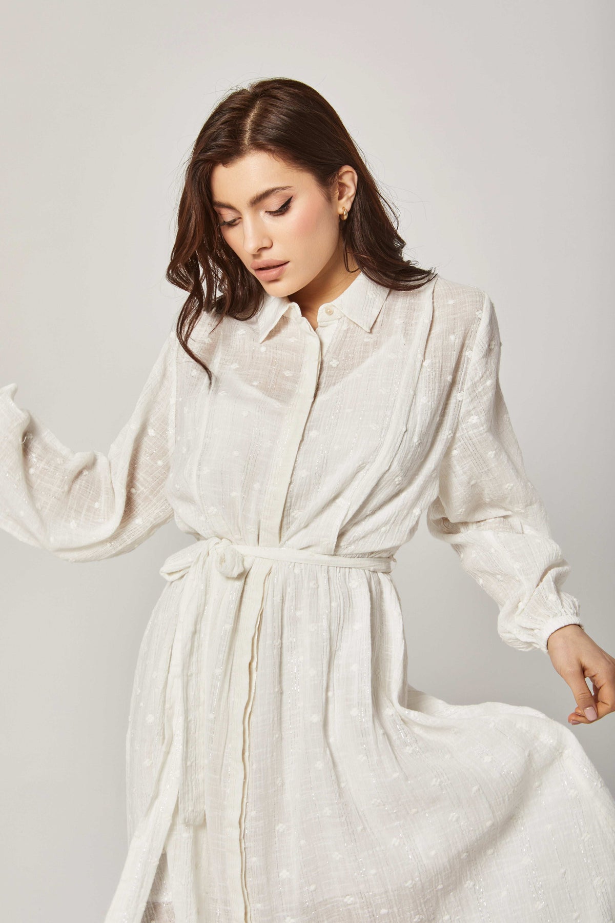 Women Regular Fit Dress - Beige