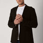 Men Slim Fit Blazer - Black