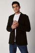 Men Slim Fit Blazer - Black