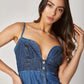 Women Regular Fit Dress - Medium Light Blue