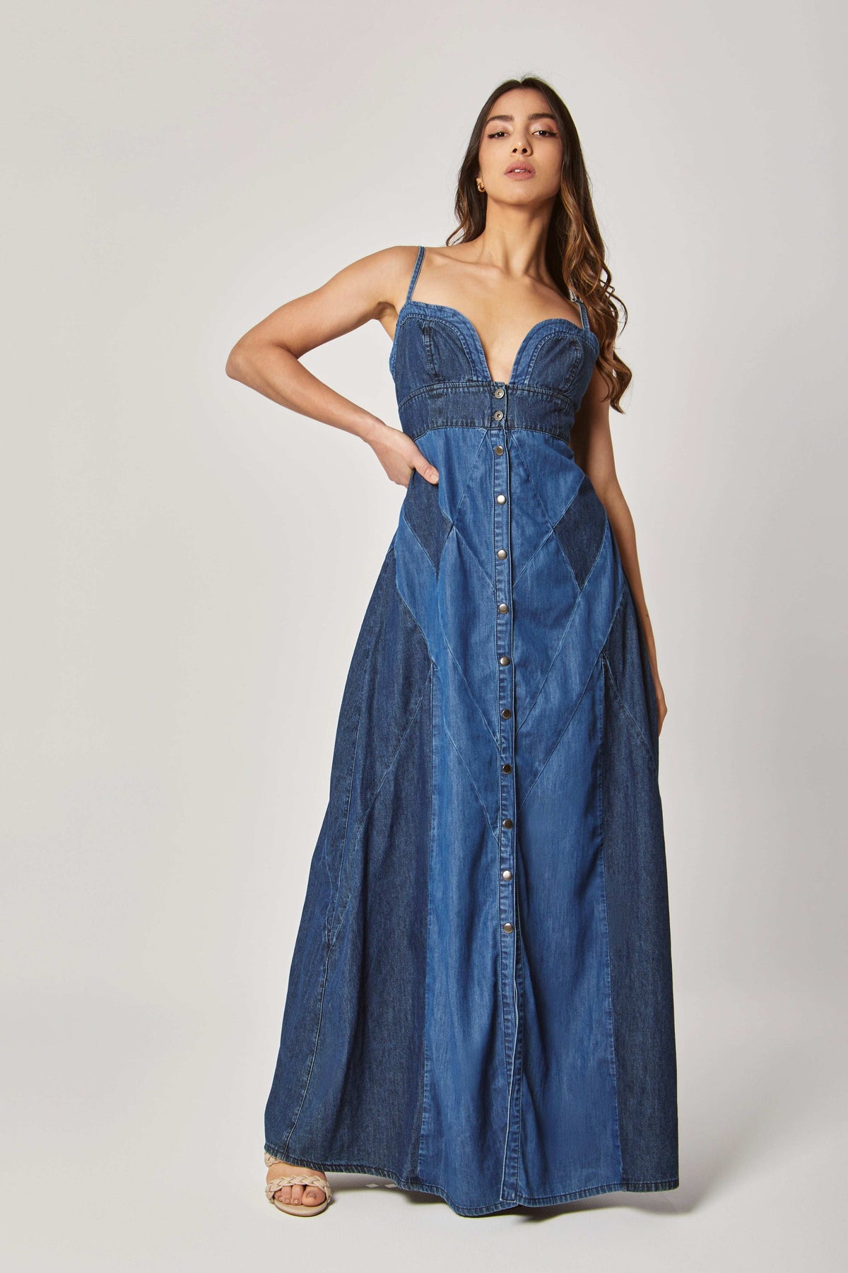 Women Regular Fit Dress - Medium Light Blue