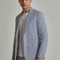 Men Slim Fit Blazer - White/ Multicolorcolor