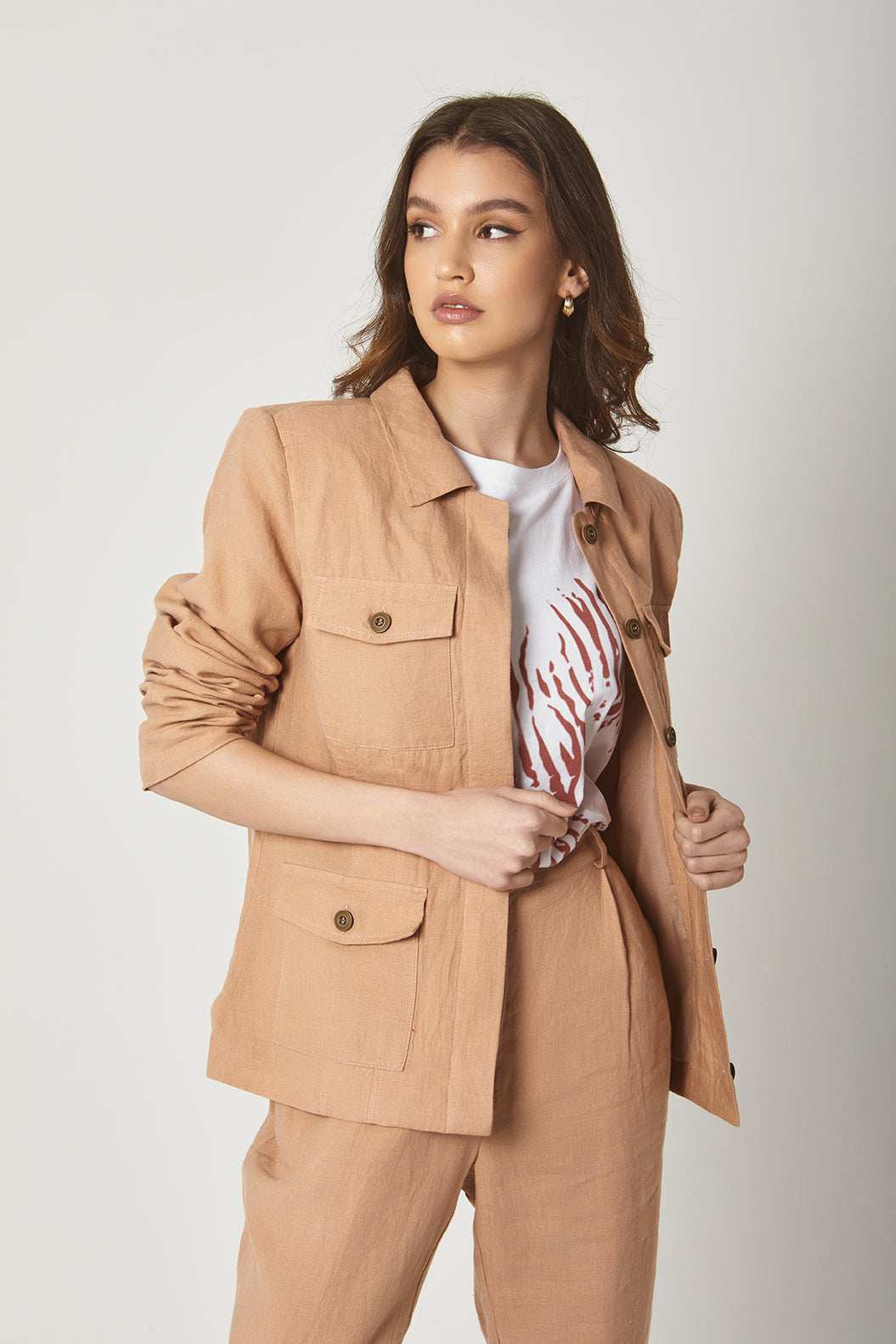 سترة نسائية عادية - صفراء