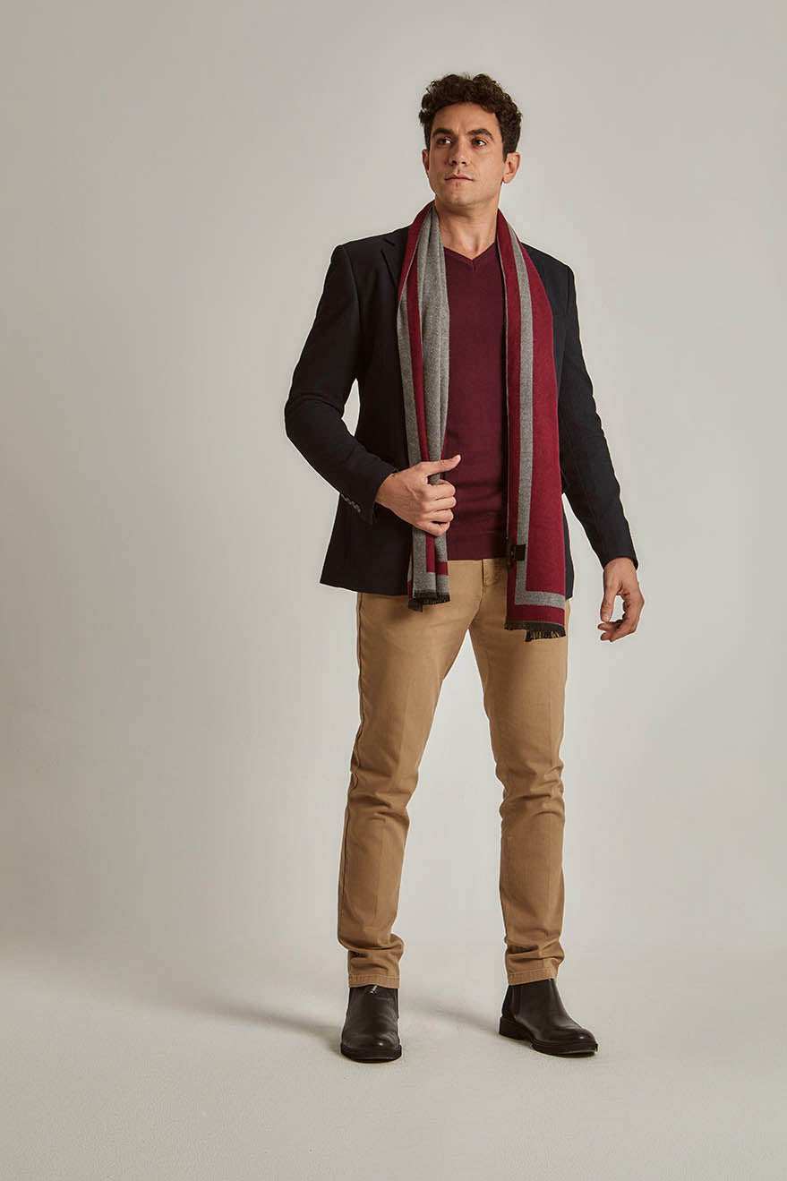 Men Slim Fit Blazer - Navy