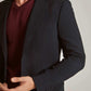 Men Slim Fit Blazer - Navy