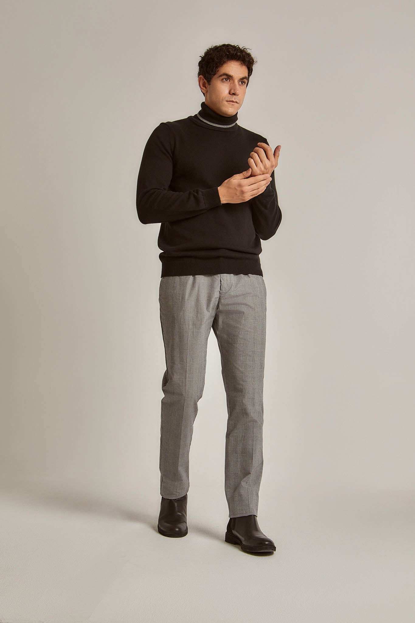 Men Regular Fit Pant - Grey