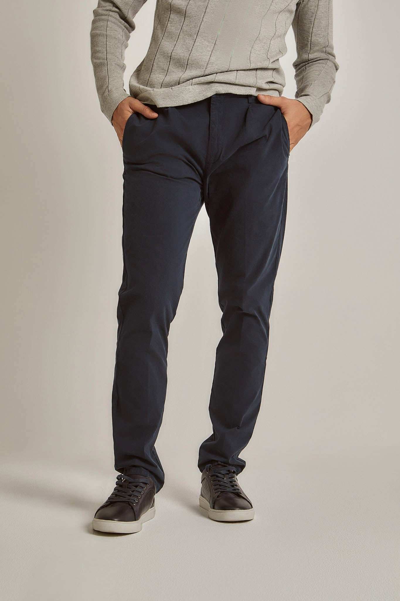 Men Regular Fit Pant - Navy