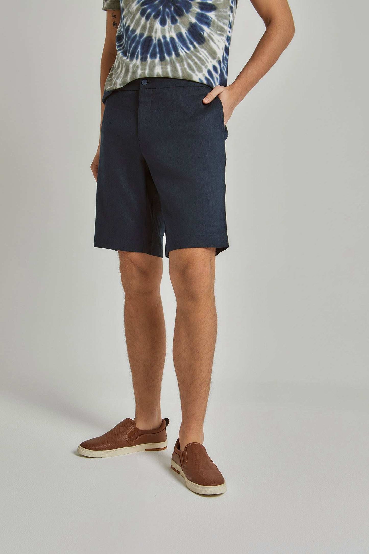 Men Regular Fit Shorts - Blue