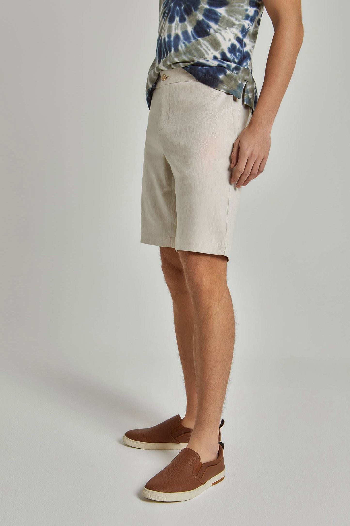 Men Regular Fit Shorts - Brown