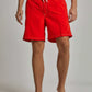 Men Regular Fit Swimming Short - Red