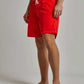 Men Regular Fit Swimming Short - Red