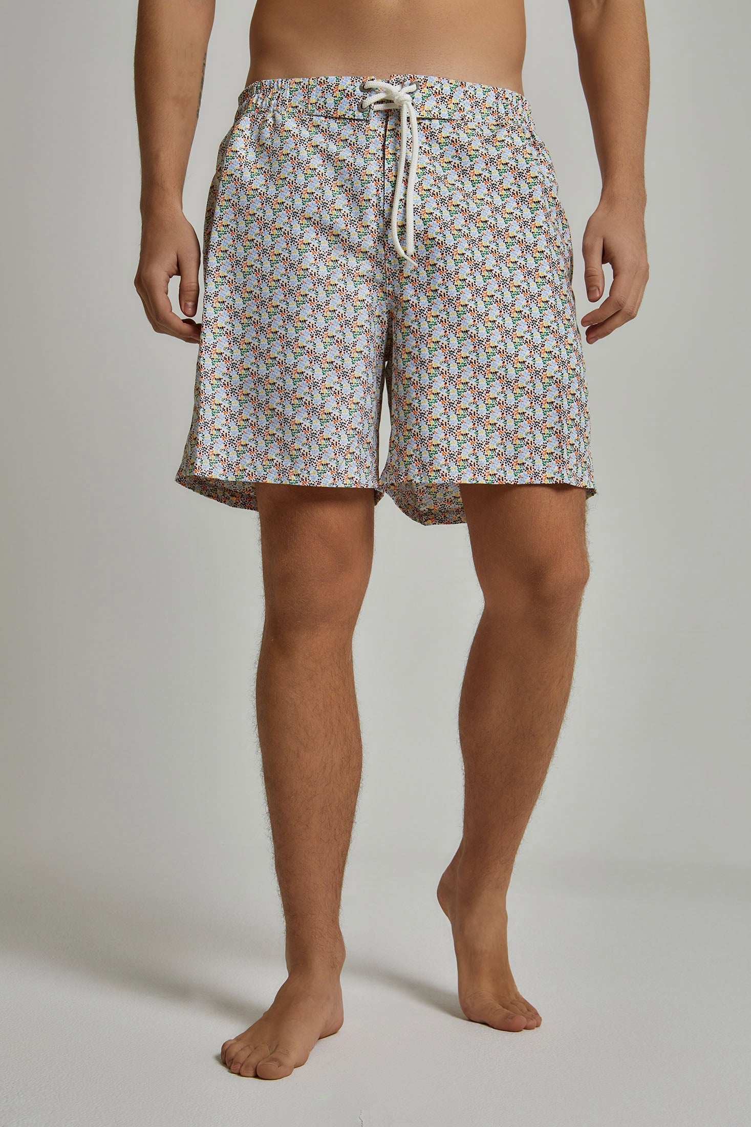 Men Regular Fit Swimming Short - Multicolorcolor