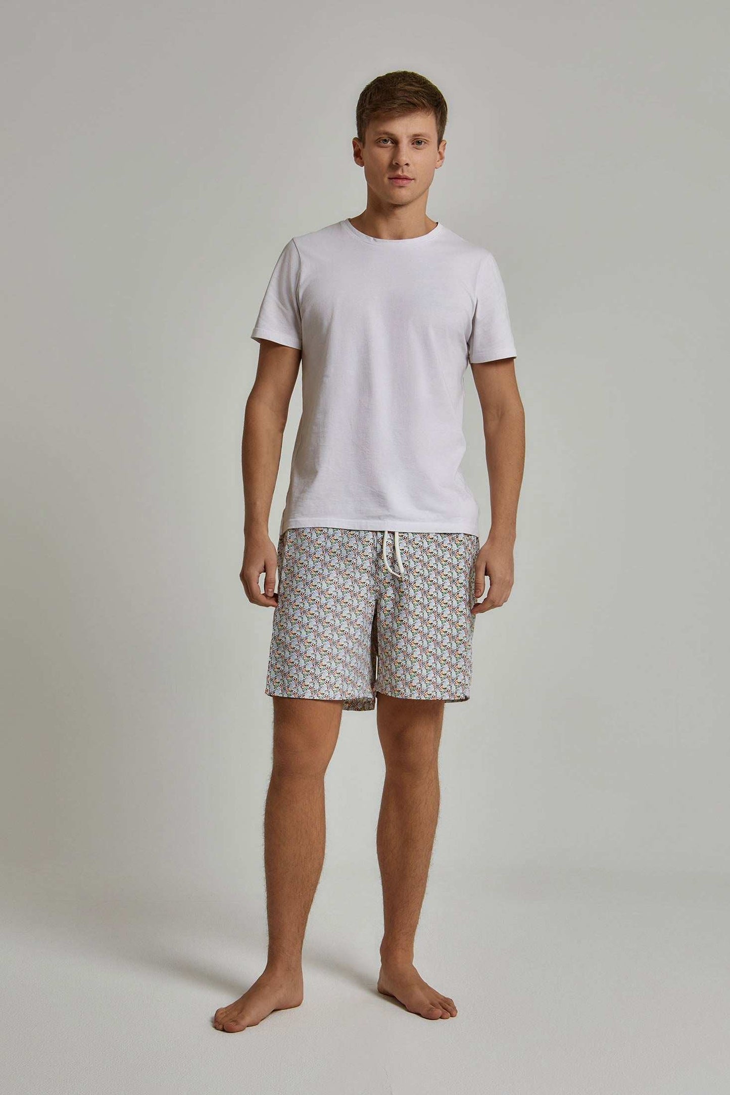 Men Regular Fit Swimming Short - Multicolorcolor