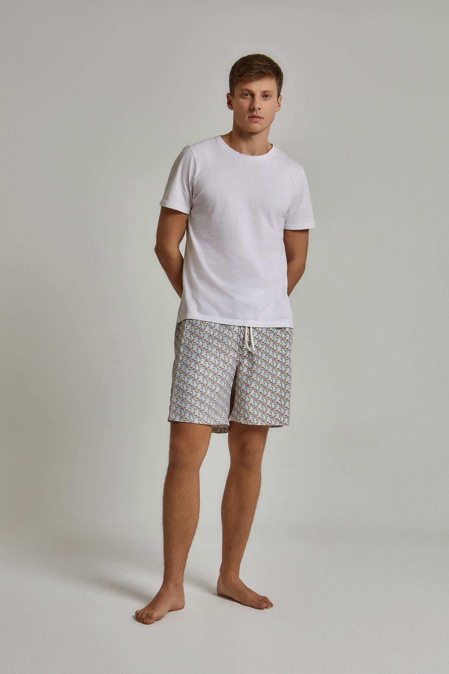 Men Regular Fit Swimming Short - Multicolorcolor