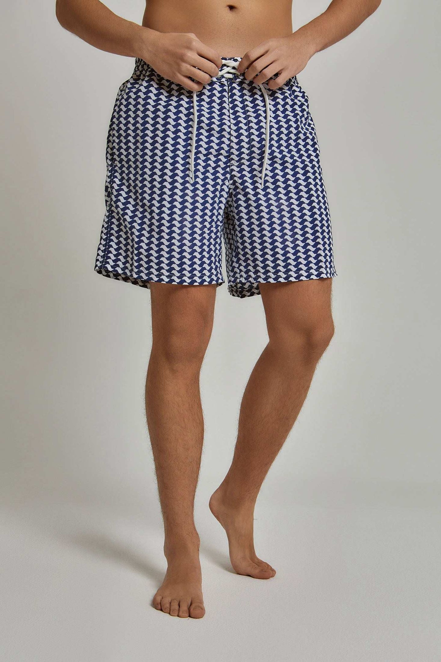 Men Regular Fit Swimming Short - Multicolorcolor