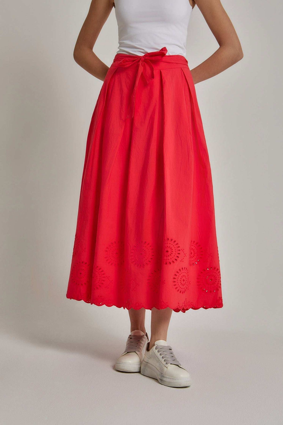 Women Regular Fit Skirt - Red