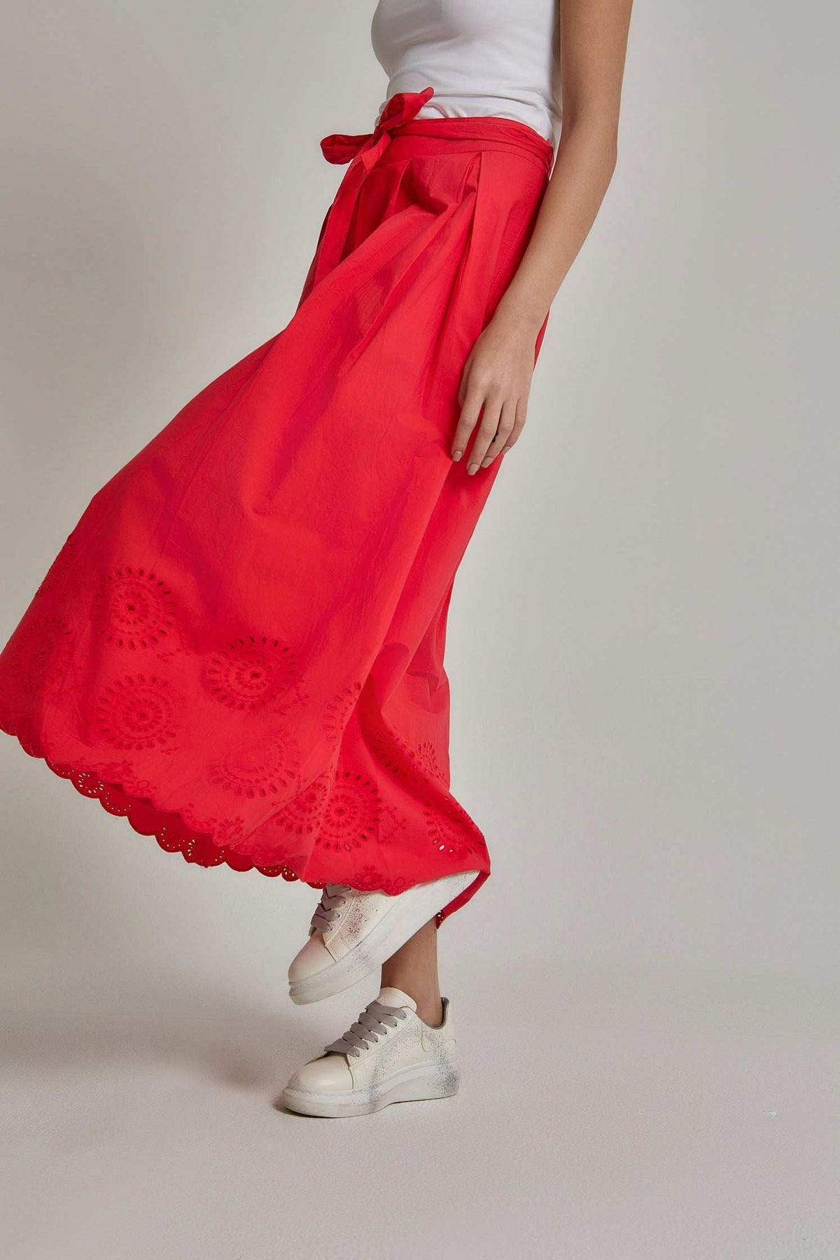 Women Regular Fit Skirt - Red