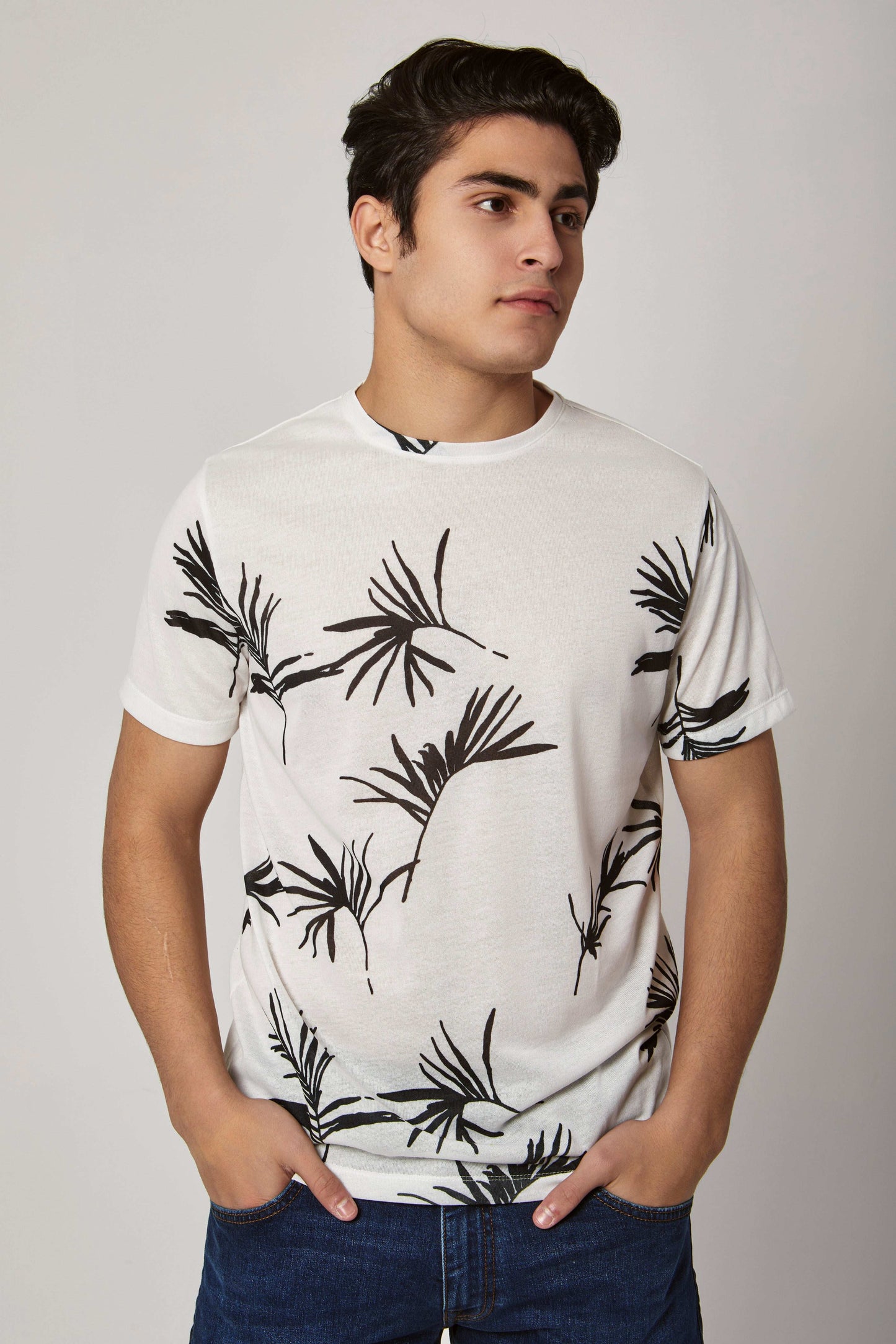 Men Regular Fit T-Shirt - Off White