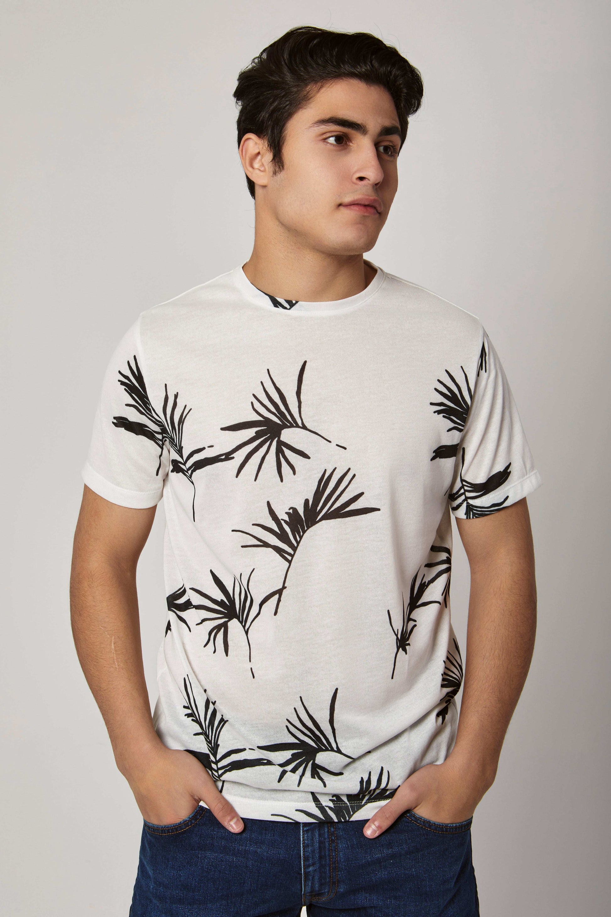 Men Regular Fit T-Shirt - Off White