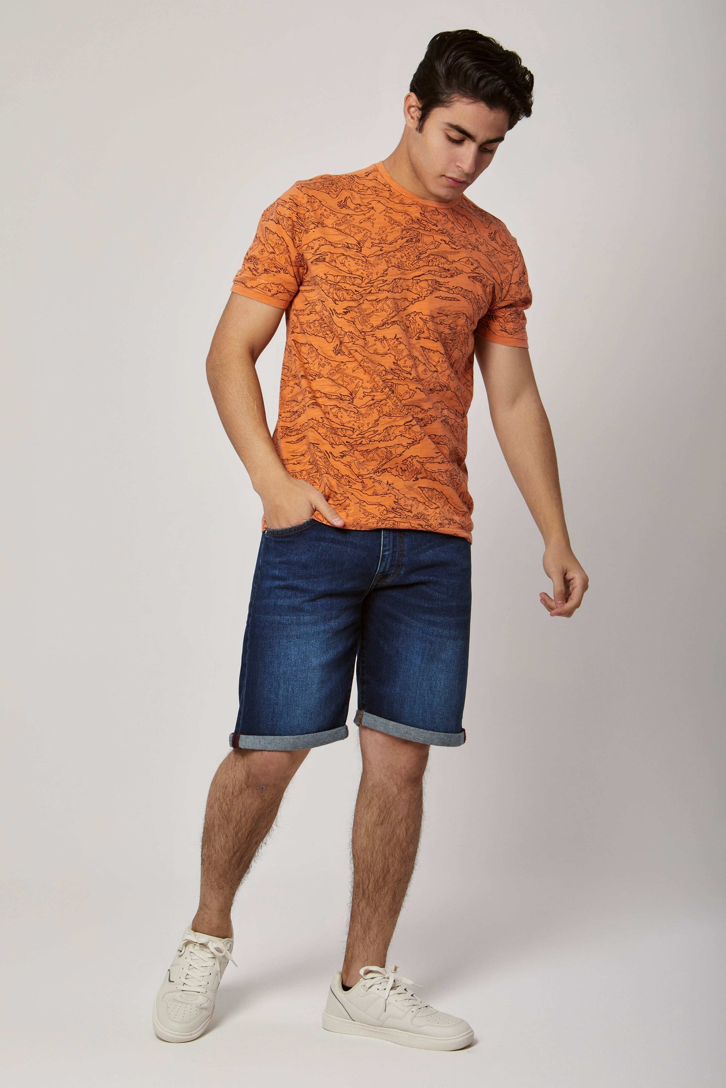 Men Regular Fit T-Shirt - Orange