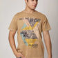 Men Regular Fit T-Shirt - Brown