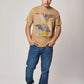 Men Regular Fit T-Shirt - Brown