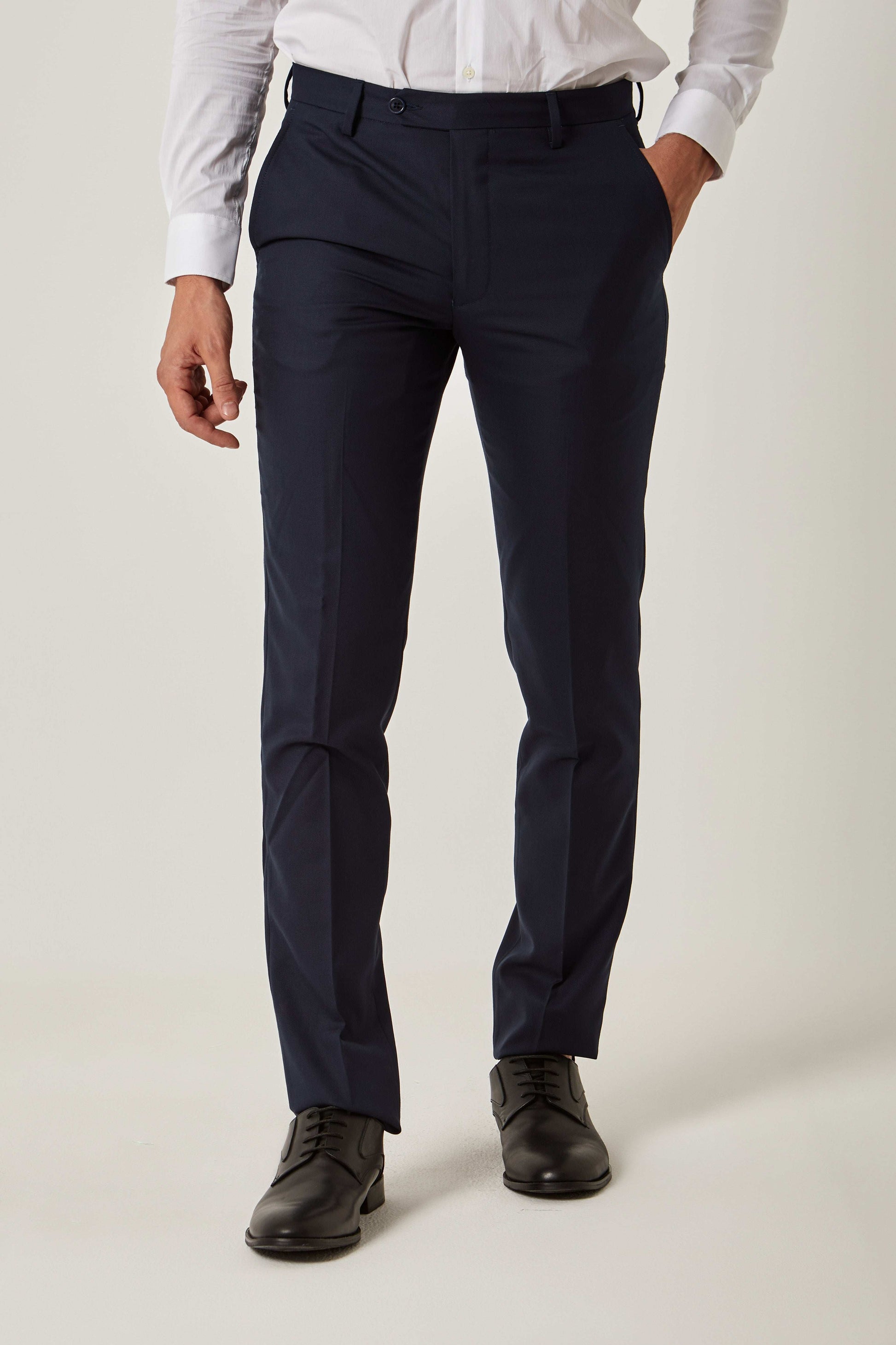 Men Slim Fit Pant - Dark Navy