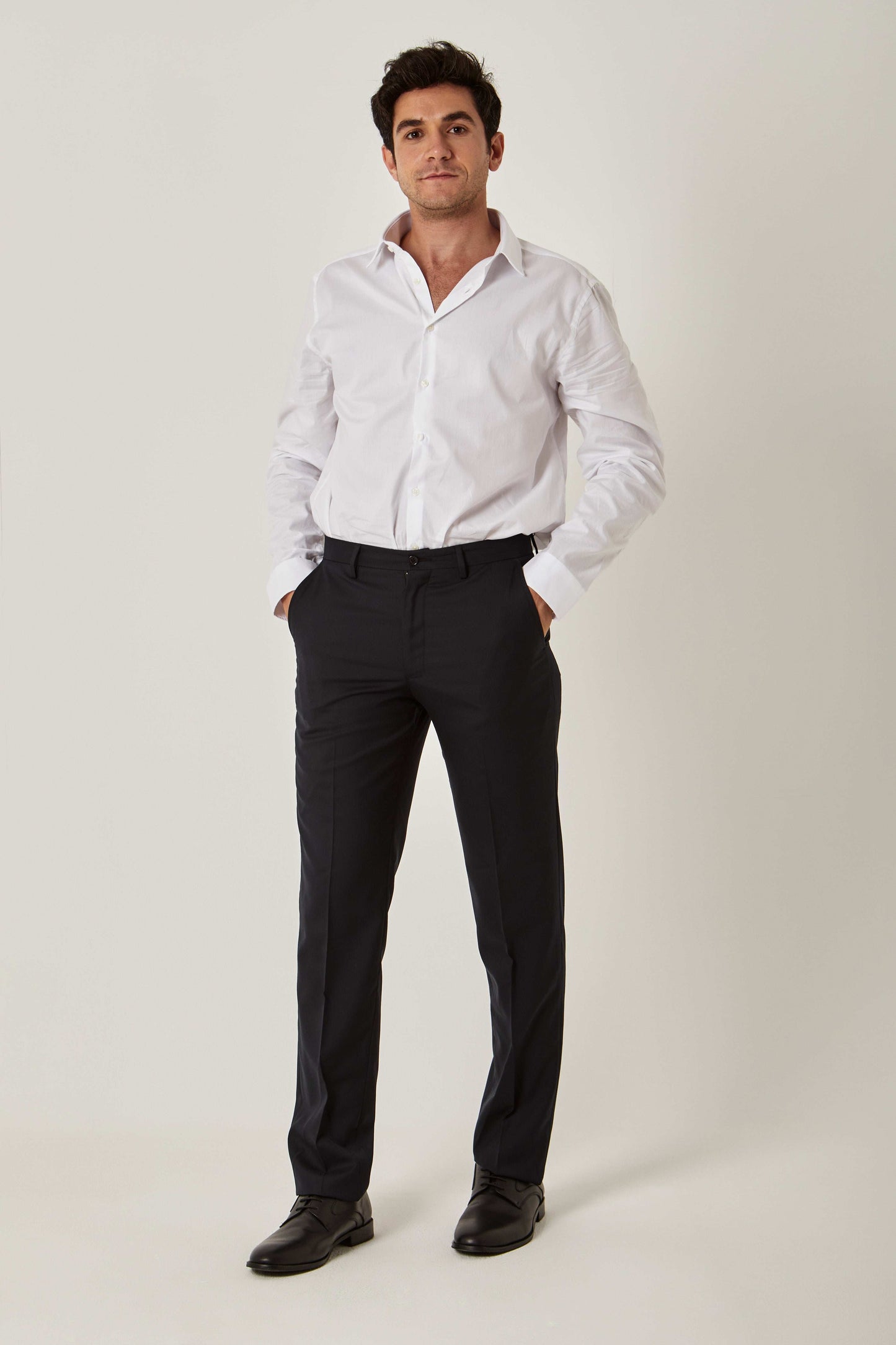 Men Regular Fit Pant - Black