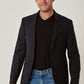 Men Slim Fit Blazer - Black