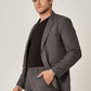 Men Slim Fit Blazer - Grey