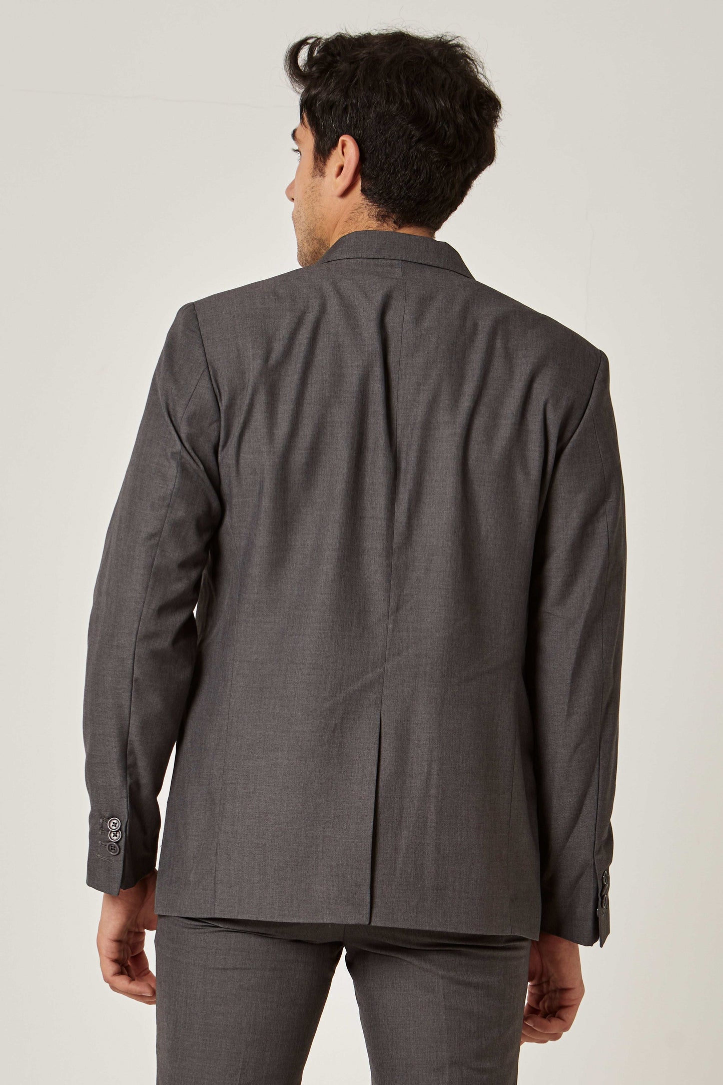 Men Slim Fit Blazer - Grey