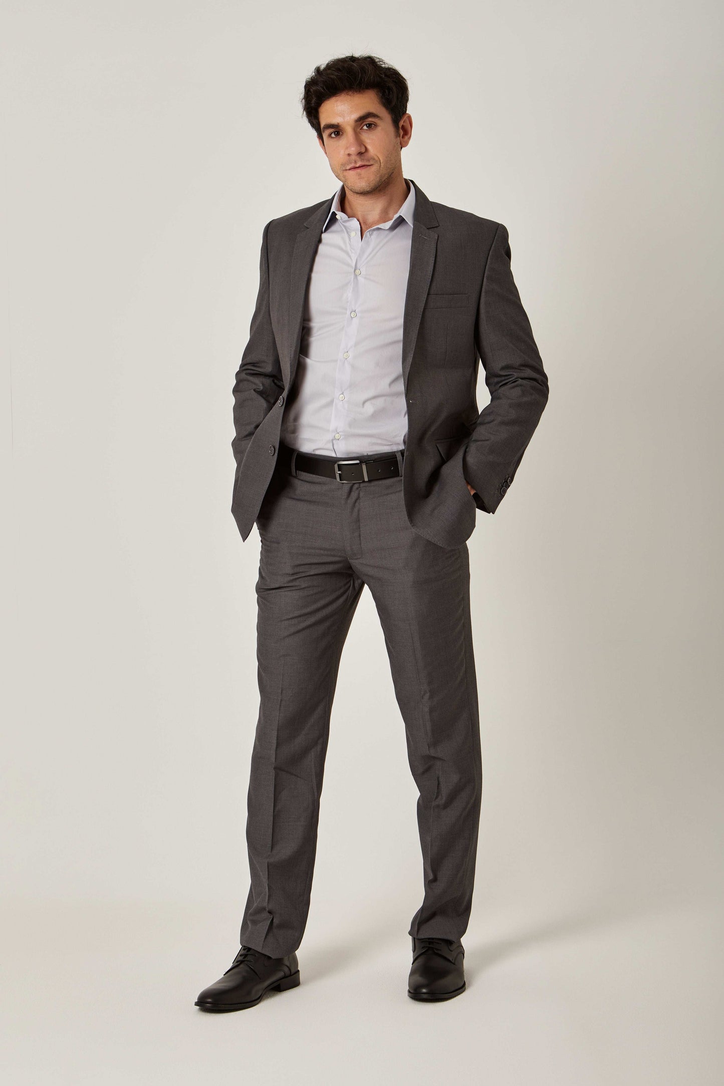 Men Regular Fit Blazer - Grey