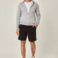 Men Regular Fit Sweat Jacket - Grey