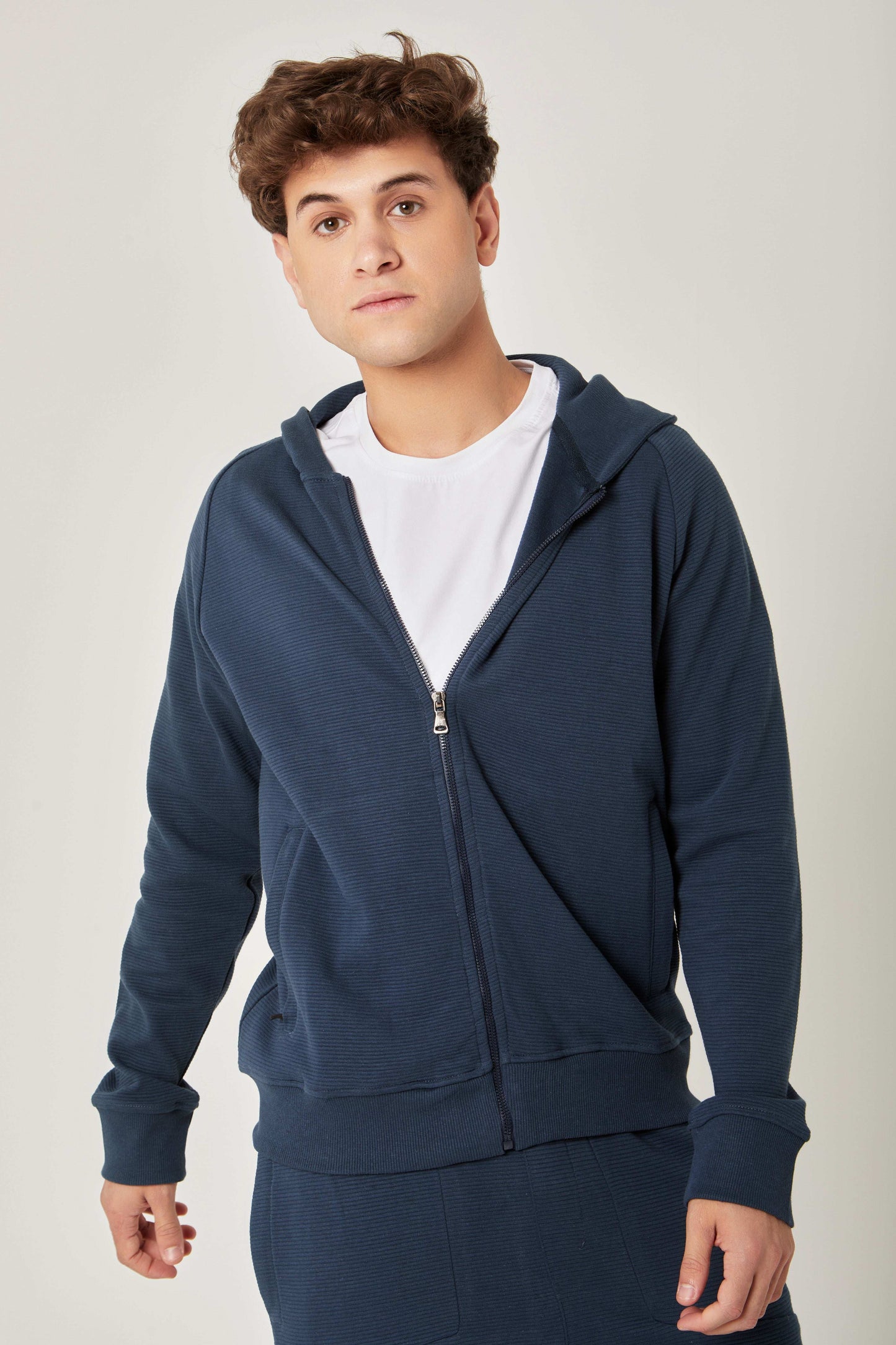 Men Regular Fit Sweat Jacket - Black