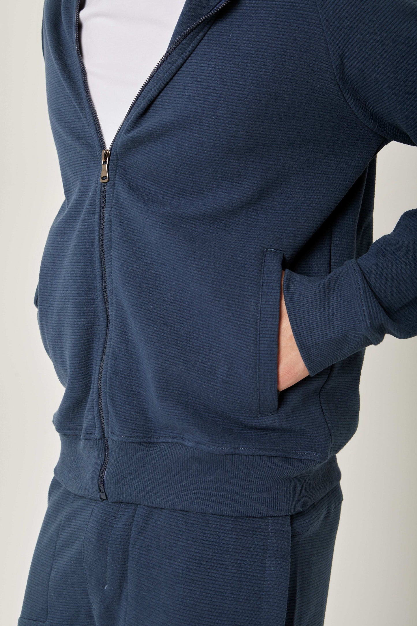 Men Regular Fit Sweat Jacket - Black