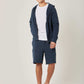 Men Regular Fit Sweat Jacket - Black