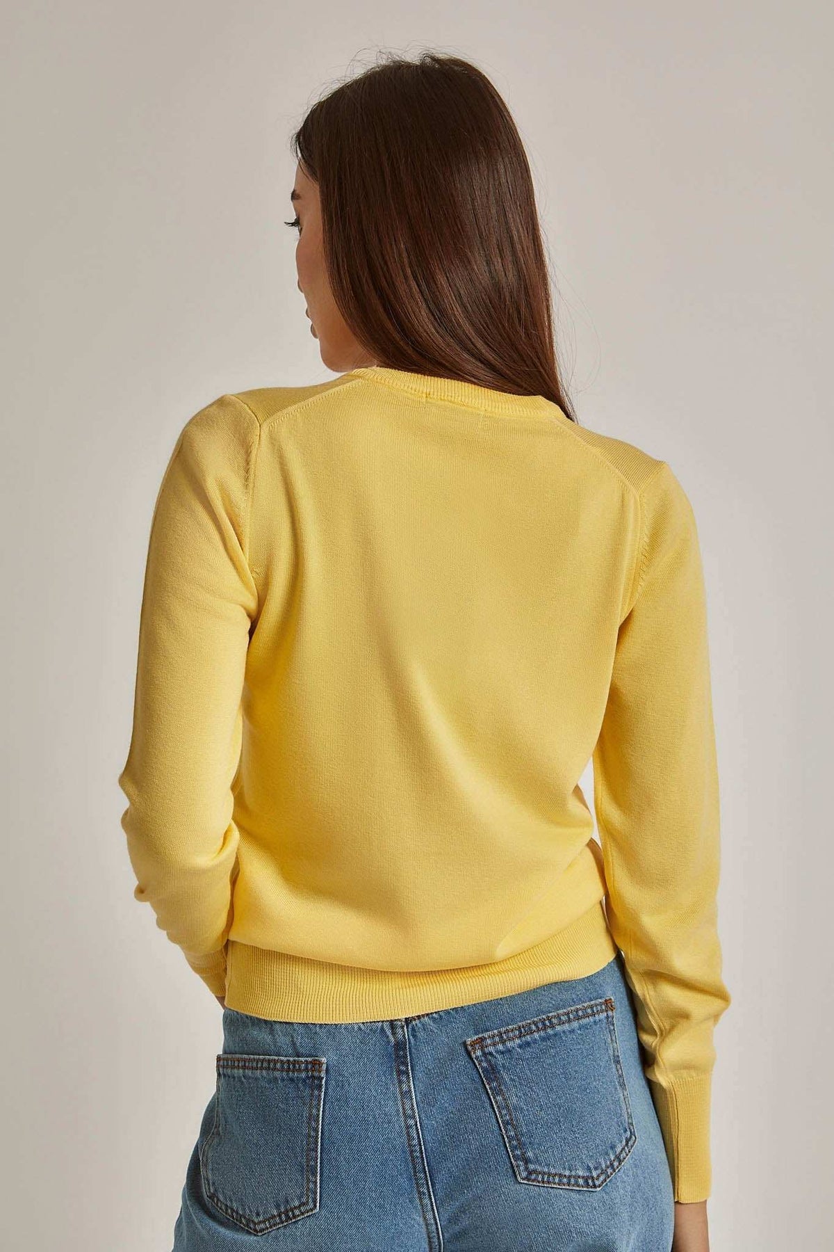 Women Regular Fit Pullover -  Yellow