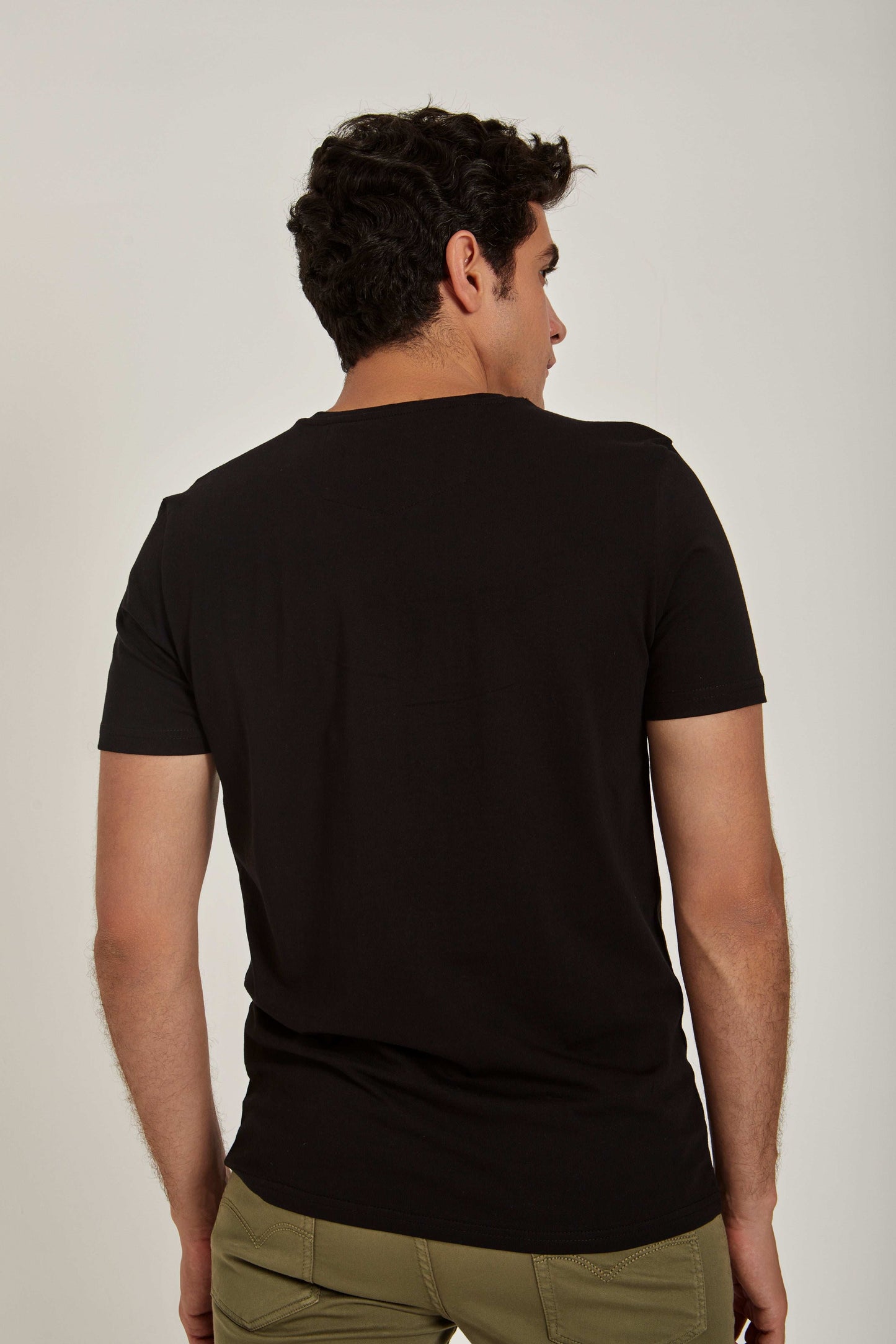 Men Regular Fit T-shirt - Black